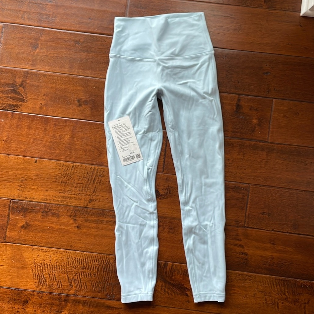 Lululemon align hr pant legging yoga workout light blue 4